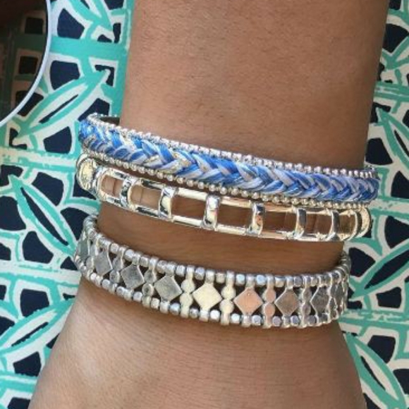 S&D Wanderer cuff, embroider and silver bracelet - Picture 2 of 2